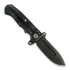 Andre de Villiers DF sulankstomas peilis, black frag distress