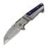 Coltello pieghevole Andre de Villiers Invader, Damascus, blu