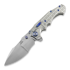 Andre de Villiers Javelin 折叠刀, Bead Blasted/Ti-Frag/Blue Anno