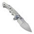 Andre de Villiers Javelin sulankstomas peilis, Bead Blasted/Ti-Frag/Blue Anno