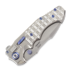 Couteau pliant Andre de Villiers Javelin, Bead Blasted/Ti-Frag/Blue Anno