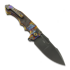 Andre de Villiers Large Pitboss 3 sulankstomas peilis, Acid Rain & Black/Red Carbon Fiber