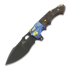 Nóż składany Andre de Villiers Mini Alpha, Acid Rain & Black/Red Carbon Fiber