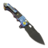 Nóż składany Andre de Villiers Mini Alpha, Acid Rain & Black/Red Carbon Fiber