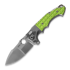 Andre de Villiers Mini Alpha-s folding knife, Green Fragged G10