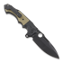 Andre de Villiers Mini Pitboss 2 sulankstomas peilis, Black/Tan G10