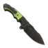 Andre de Villiers Mini Pitboss 3 sulankstomas peilis, Green G-10 Frag