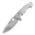 Andre de Villiers Pitboss 2 sulankstomas peilis, Bead Blasted Ti Frag