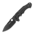 Andre de Villiers Pitboss 2 sulankstomas peilis, Black/Marble CF