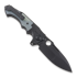 Andre de Villiers Pitboss 2 sulankstomas peilis, Black Ti/Jade Green