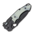 Andre de Villiers Pitboss 2 sulankstomas peilis, Black Ti/Jade Green