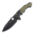 Andre de Villiers Pitboss 2 sulankstomas peilis, Black Ti/Micarta
