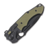 Andre de Villiers Pitboss 2 sulankstomas peilis, Black Ti/Micarta