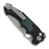 Andre de Villiers Pitboss 2 sulankstomas peilis, G10 Bead Blast Green
