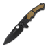 Andre de Villiers Pitboss 2 sulankstomas peilis, G10 Black Brown