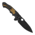 Andre de Villiers Pitboss 2 sulankstomas peilis, G10 Black Brown