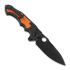 Andre de Villiers Pitboss 2 sulankstomas peilis, G10 Black Orange