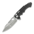 Andre de Villiers Pitboss 2 folding knife, marble cf, satin