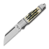 Andre de Villiers Pocket Butcher Lockback sulankstomas peilis, Jigged bone