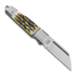 Andre de Villiers Pocket Butcher Lockback kääntöveitsi, Jigged bone