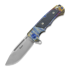 Andre de Villiers Ratel sulankstomas peilis, Acid Rain/Blue Carbon Fibre