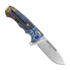 Andre de Villiers Ratel sulankstomas peilis, Acid Rain/Blue Carbon Fibre