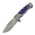 Andre de Villiers Ratel sulankstomas peilis, Milled Blue