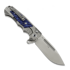 Andre de Villiers Ratel sulankstomas peilis, Milled Blue