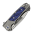 Couteau pliant Andre de Villiers Ratel, Milled Blue