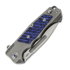 Andre de Villiers Ratel sulankstomas peilis, Milled Blue