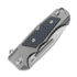 Coltello pieghevole Andre de Villiers Ratel, Satin/Blue Carbon Fibre