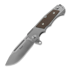 Andre de Villiers Ratel sulankstomas peilis, Satin/Red Carbon Fibre