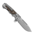 Andre de Villiers Ratel sulankstomas peilis, Satin/Red Carbon Fibre