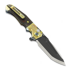 Andre de Villiers Ronin BL Acid Rain & Black/Red Carbon Fiber sulankstomas peilis