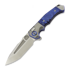 Nóż składany Andre de Villiers Ronin BL, Blue Kirinite