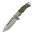 Andre de Villiers Ronin BL Satin sulankstomas peilis, Green/Black Fat Carbon