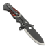Andre de Villiers Trailboss Kalgard Wave Tab sulankstomas peilis, Red Kirinite