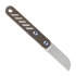 Anso of Denmark ASI ORION - Ti Amber knife, Sheepsfoot