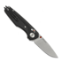 Складной нож ANV Knives A090 - Stonewash - G10, чёрный