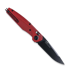 ANV Knives A100 BB - DLC Black Elmax - GRN kääntöveitsi, punainen