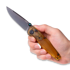 ANV Knives A100 BB - DLC Black Elmax - Ultem sulankstomas peilis, natural