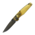 ANV Knives A100 BB - DLC Black Sleipner - Ultem sulankstomas peilis, natural