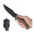 ANV Knives M311 Spelter - Elmax DLC - Micarta Olive 刀, Black Kydex