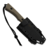 Нож ANV Knives P200 - Sleipner Cerakote Black - GRNPU, coyote