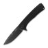 Coltello pieghevole ANV Knives Z100 BB Plain edge DLC, GRN, nero