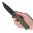 Coltello pieghevole ANV Knives Z100 BB - Sleipner DLC - G10, verde