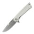 ANV Knives Z100 BB - Sleipner Stonewash - G10 kääntöveitsi, valkoinen
