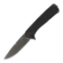 ANV Knives Z100 Plain edge Dural Frame Lock 折叠刀, 黑色