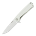 Coltello pieghevole ANV Knives Z100 Plain edge, G10, bianco