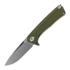 ANV Knives Z200 Plus - Sleipner Stonewash - G10 kääntöveitsi, oliivinvihreä